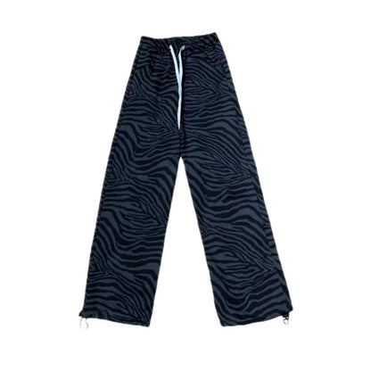 Thickened Printed Wide-leg Casual Pants