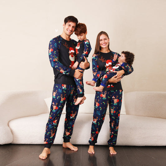 Family Pajamas Suit Baby Christmas Parent-child Pajamas