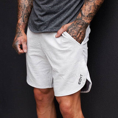 Men Fitness Gyms Loose Shorts Bodybuilding Joggers Summer Quick Dry Cool Short Pants Casual Male Beach Brand Sweatpants