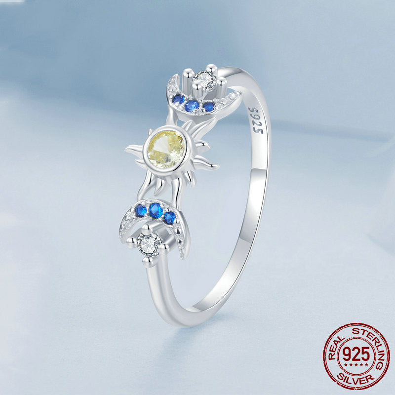 Sun And Moon Ring S925 Sterling Silver