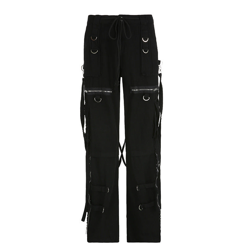 Dark Punk Style Hot Girl Jeans