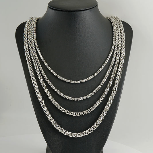 Stainless Steel Necklace 18K Gold Keel Chain Necklace