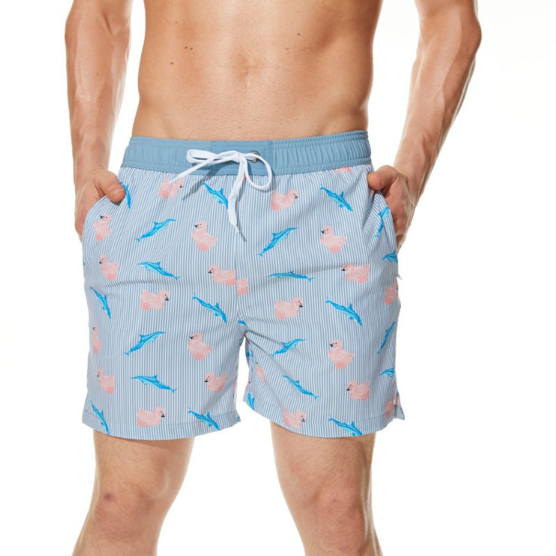 Men's Fashion Boxer Loose Casual Print Beach short