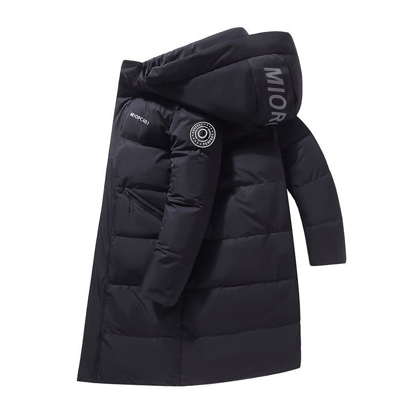 Men's Couple Down Jacket Long Thickened