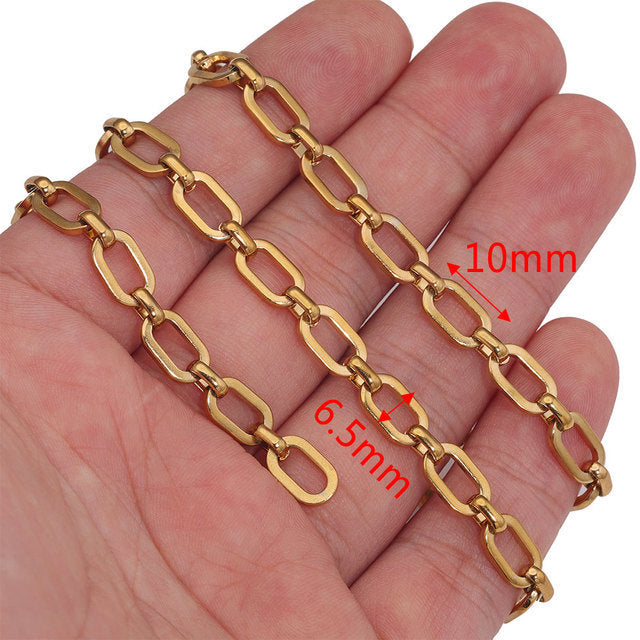 Stainless Steel Chain Necklace DIY Handcraft Jewelry Accessories