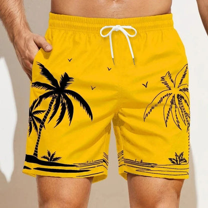 Men's Loose Beach pants 3D Printed Pattern