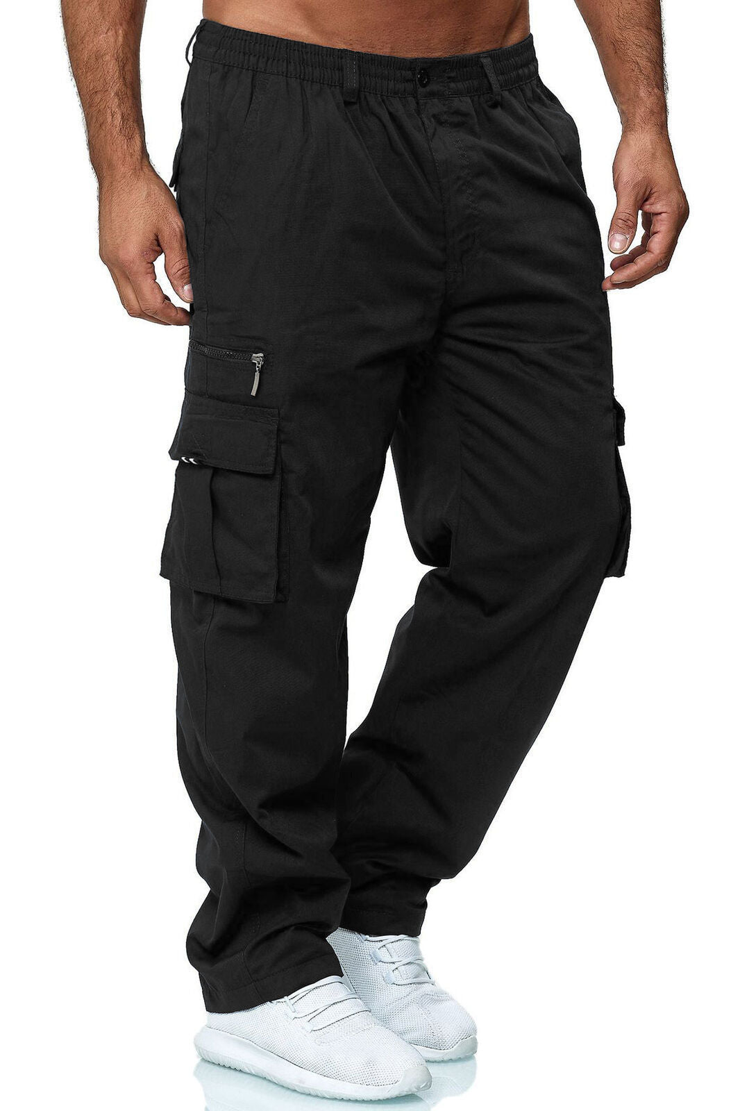 Men's Casual Multi-pocket Loose Straight-leg Overalls