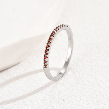 Fashion Micro-inlaid Zircon Ring Female Niche