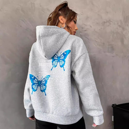 Spring And Autumn Leisure Long Sleeve Top Hooded