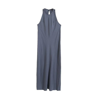 Slim-fit Sleeveless Mid-length Sling Dress