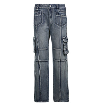 Thin Workwear Casual Jeans Design Trousers