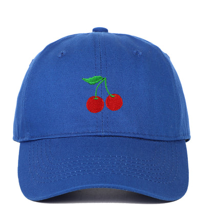 Cherry Embroidered Peaked Cap Outdoor Travel Sun-shade Sun Protection Hat