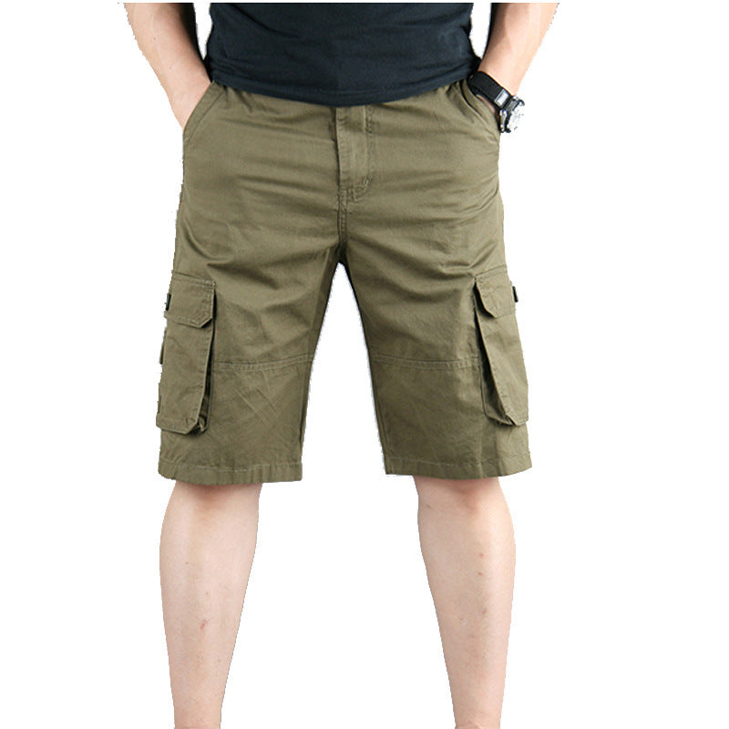 Summer Multi-pocket Workwear shorts For Men