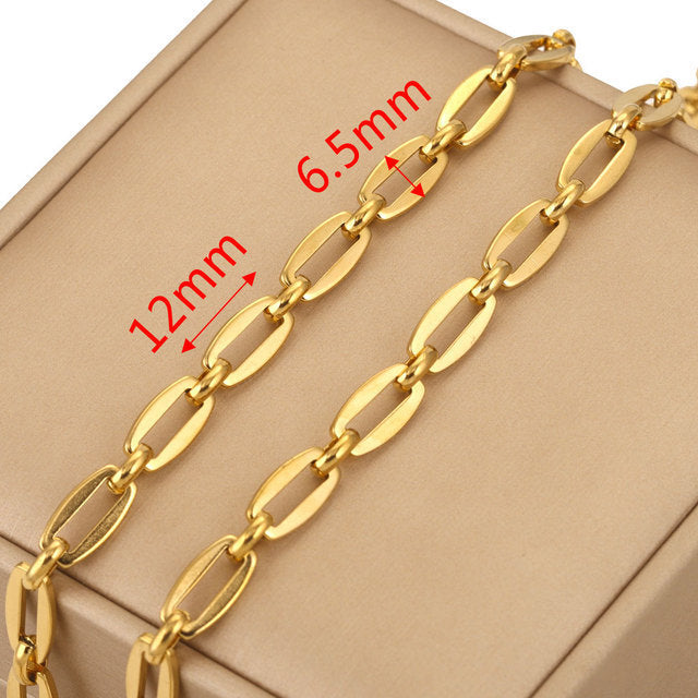 Stainless Steel Chain Necklace DIY Handcraft Jewelry Accessories