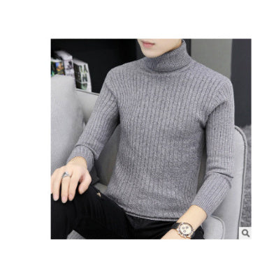 Sweater Twist Knit Sweater Slim-fit High Neck Knit