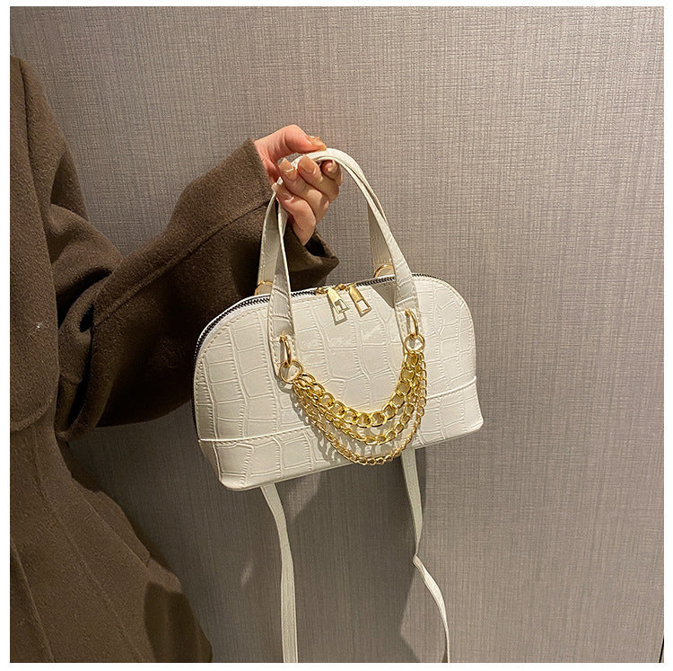 New Stone Pattern Chain Personality Shoulder Bag