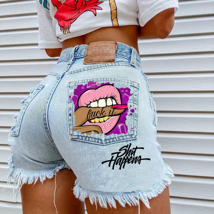 Women's Fashion Ripped Denim Shorts