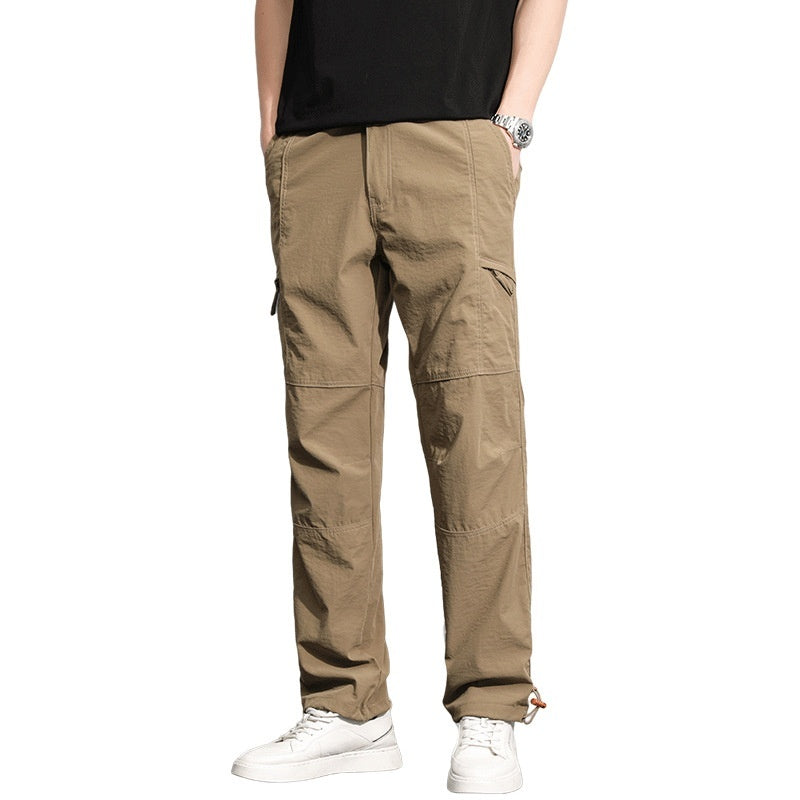 Thin Overalls Men's Casual Loose Ultrathin Khaki Straight