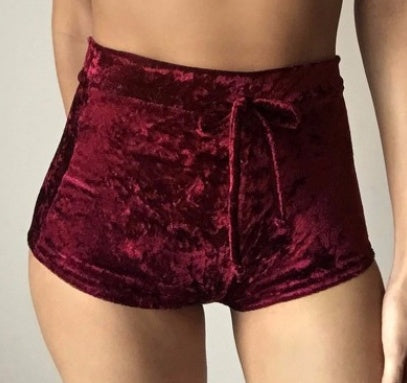 Jasmin Velvet Booty Shorts