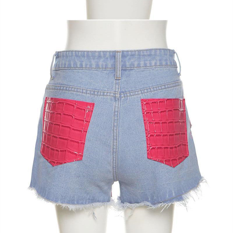 Bag Hip Tight Street Shooting Casual Denim Shorts Women