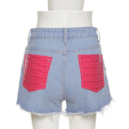 Bag Hip Tight Street Shooting Casual Denim Shorts Women