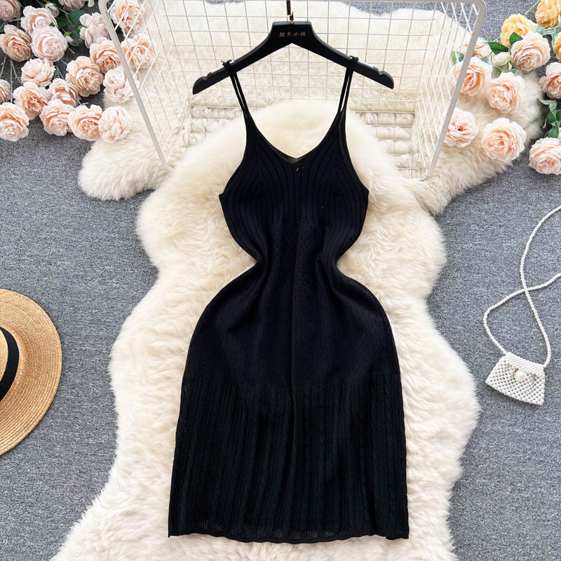 Summer Fashionable Hollow Knitted Dress Women