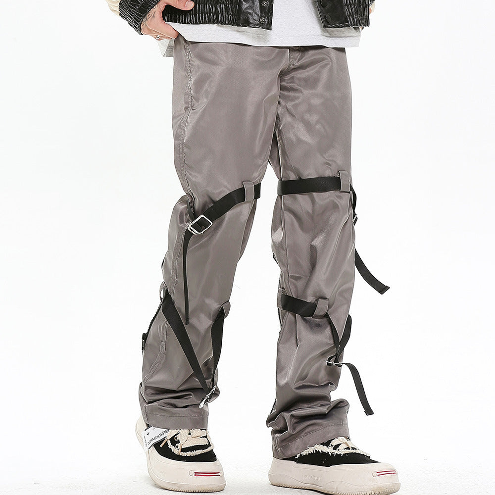 Men's Design Sense Loose Straight-leg Pants