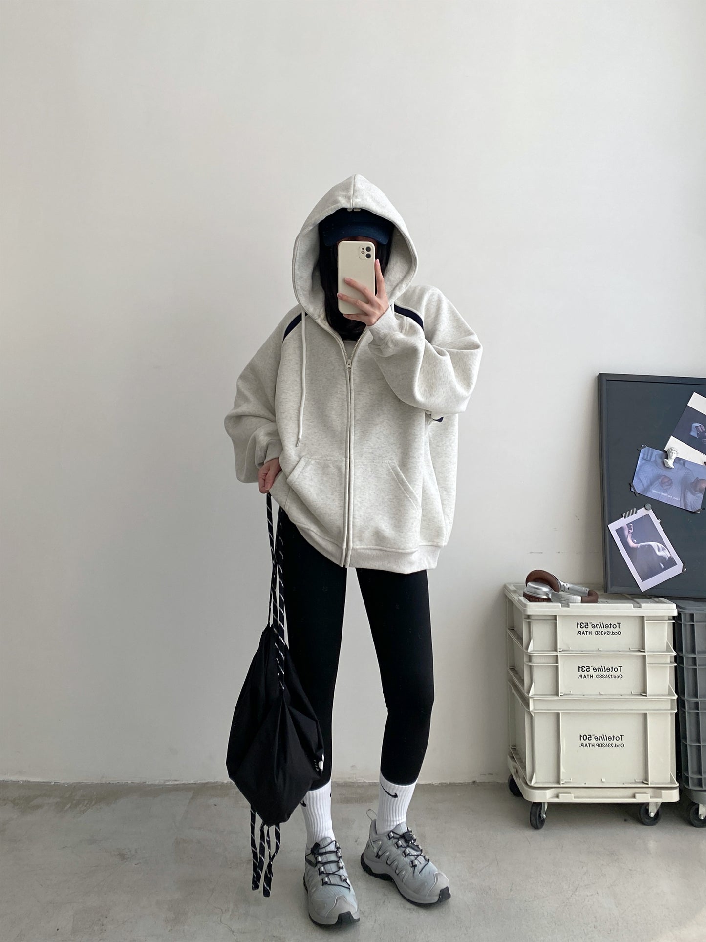 Women's Hooded Sweater Loose Hoodie Coat