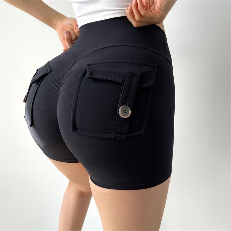 Celebrity Nude Feel Pocket Shorts Yoga Pants