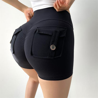 Celebrity Nude Feel Pocket Shorts Yoga Pants