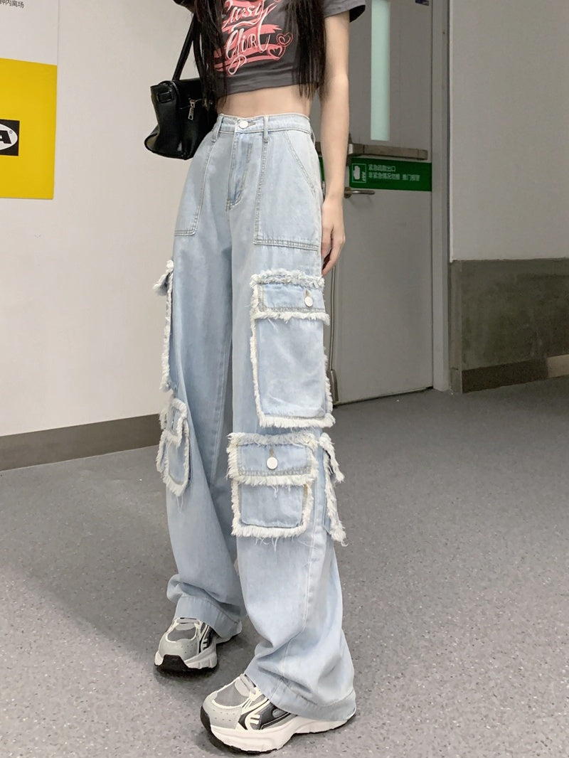 Loose And Slim Wide Leg Pants