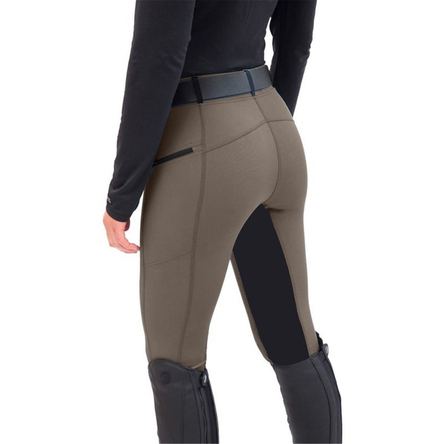 Fashion Equestrian Slim Stretch Stitching Riding Casual Pencil Pants