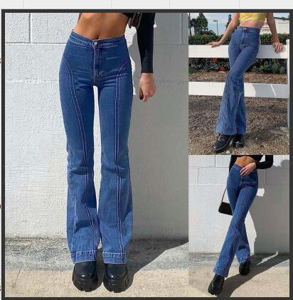 High Waist Tight Small Horn Fashion Denim Girl