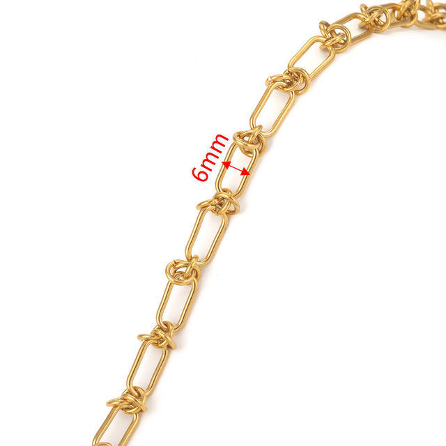 Stainless Steel Chain Necklace DIY Handcraft Jewelry Accessories