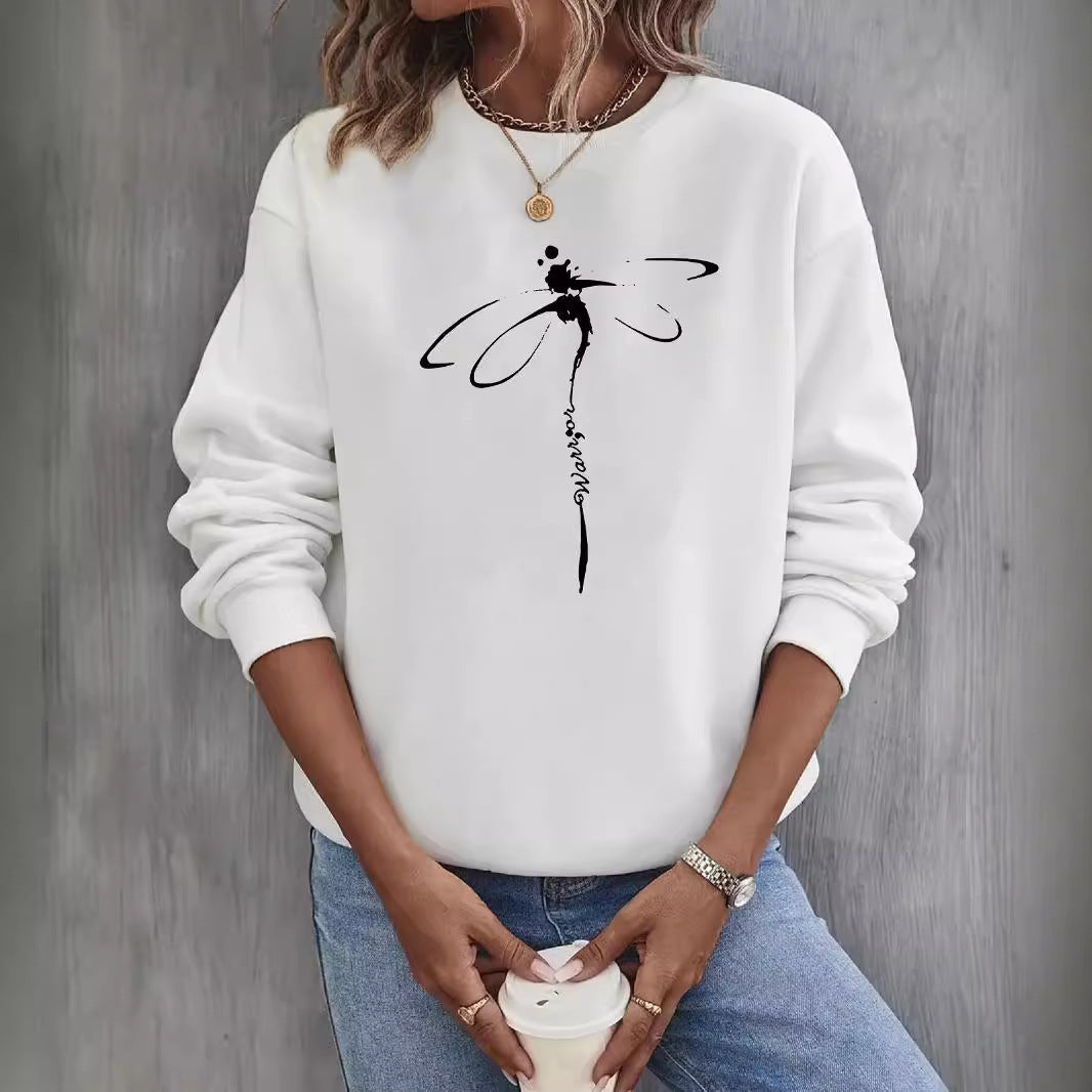 Women's Printed Long Sleeve Fashion Casual Sweater