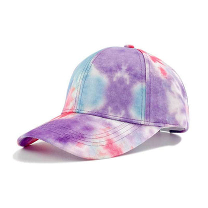 Men's Printed Ha Color Blocked Graffiti Duckbill Cap