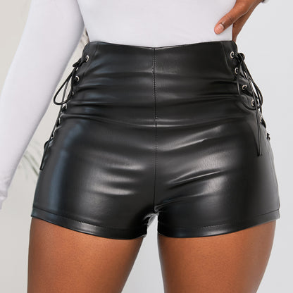 Skinny Casual Pants Faux Leather Boot Pants Plus Size Shorts