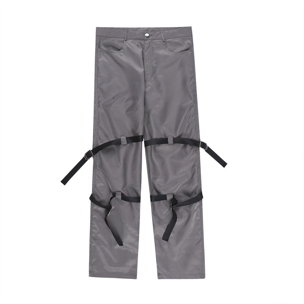 Men's Design Sense Loose Straight-leg Pants