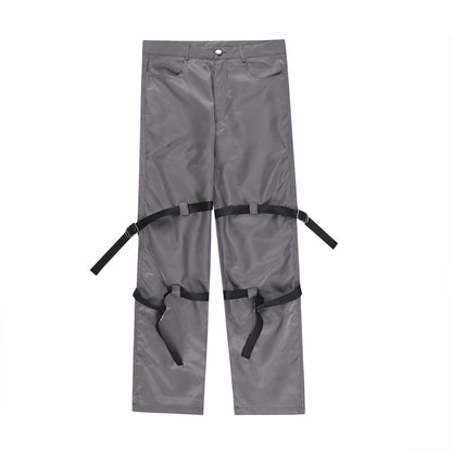 Men's Design Sense Loose Straight-leg Pants