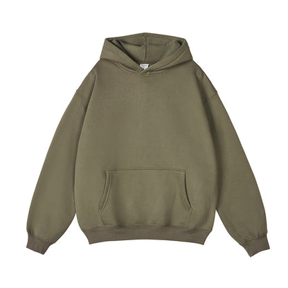 Hooded Sweater Men's Solid Color Loose Thick