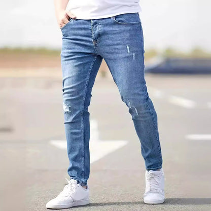 American-style Slim-fit Stretch Jeans