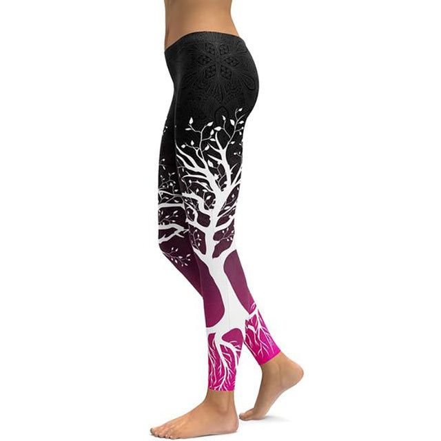 Printed yoga trousers