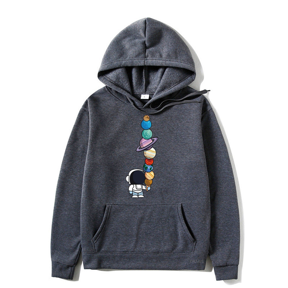 Solar System Planet Starry Sky Hooded Sweater