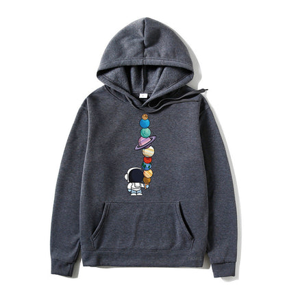 Solar System Planet Starry Sky Hooded Sweater