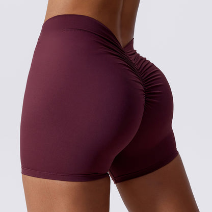 Elastic Suede Yoga Pants