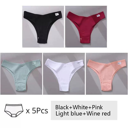 5Pcs Set Women Panties Cotton Underwear