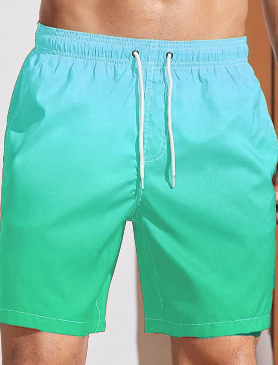 Cool Quick-drying sports Loose Men's Beach Shorts Cropped pants