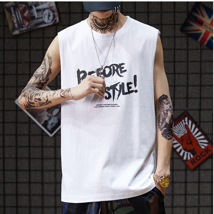 Sleeveless T-Shirt Men's Cotton