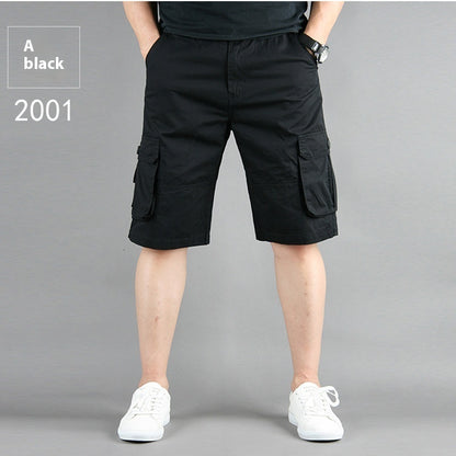 Summer Multi-pocket Workwear shorts For Men