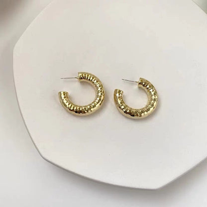 Retro Stud Earrings Cold Style Double C Earrings